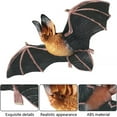 thumbnail image 3 of 2 PCS Bat Figurine Hand Painted Bat Animal Figures Large Bat Model Decoration for Halloween DIY Craft Haunted House Decoration, 3 of 6