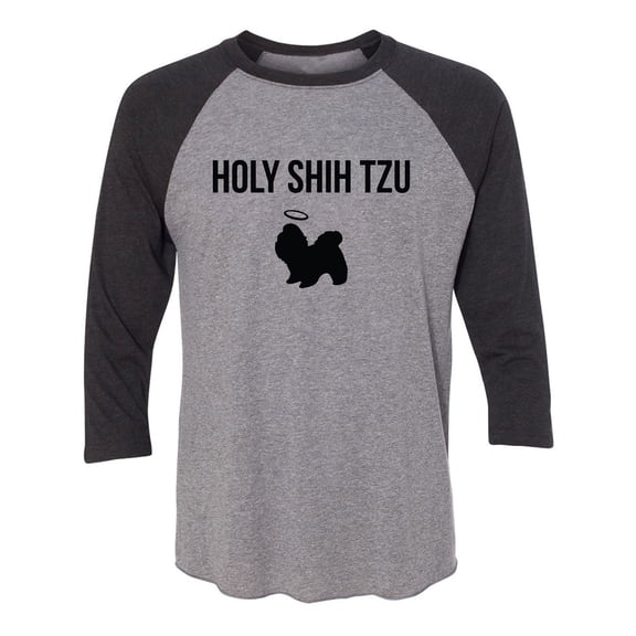 Holy Shih Tzu Unisex 3/4 Sleeve Baseball Raglan Tee