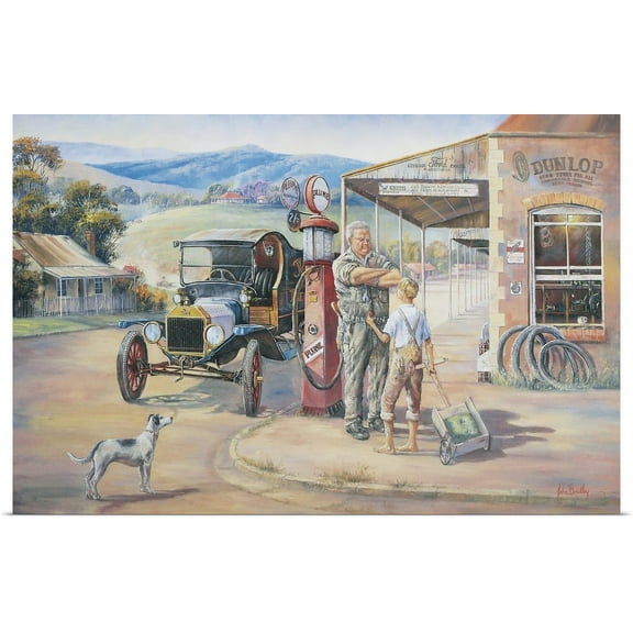 Great BIG Canvas | "Running Repairs" Art Print - 24x16
