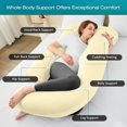 thumbnail image 2 of Almohada de Embarazo Sasttie en Forma de U 145 cm Enfriante para Todo el Cuerpo, 2 of 7