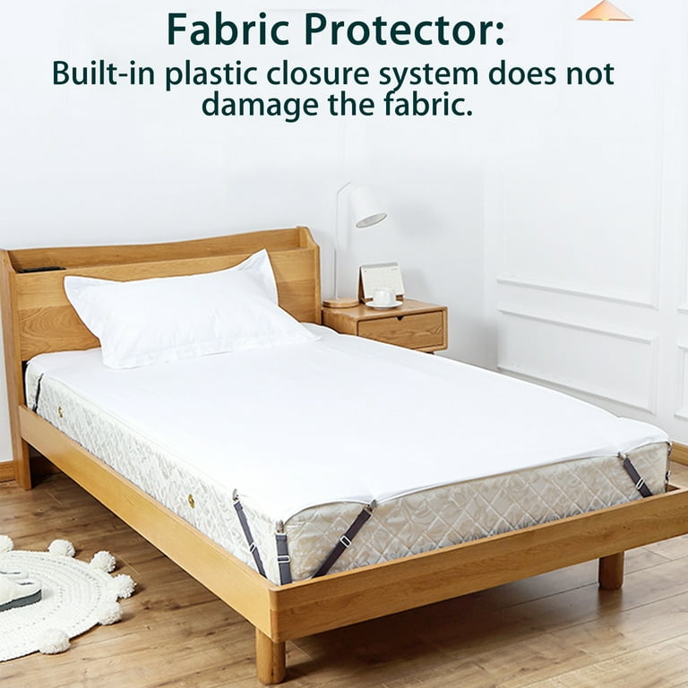 Black Hexagon Bed Sheet Anti-slip Belt Holder, Bedspread Clip