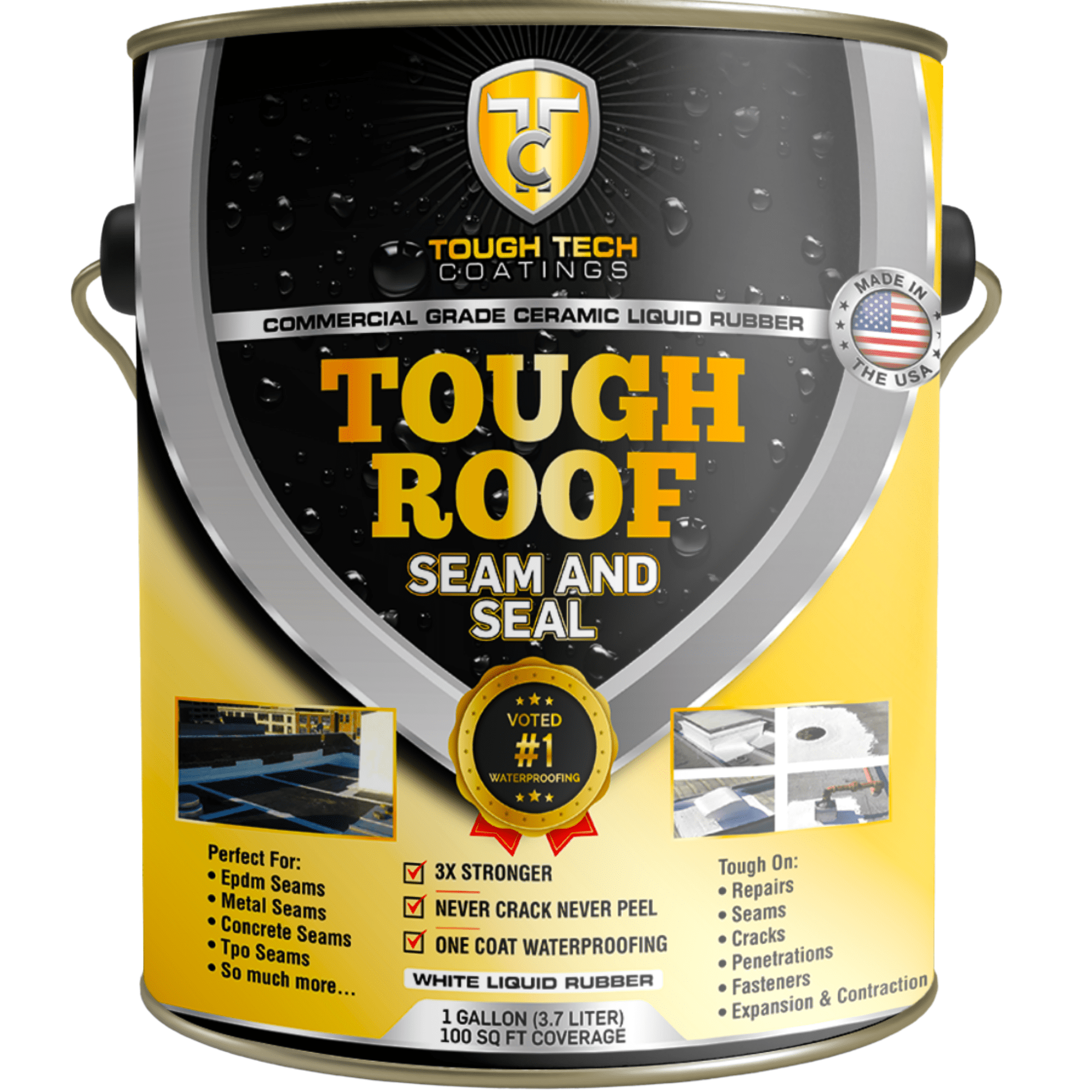 Tough Tech Coatings Roof Seam and Seal Ceramic Liquid Rubber Sealant
