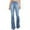 Light blue, variant on MPWEGNP Bell Bottom Jeans for Women High Waist Pocket Wide Leg Jeans Flared Skinny Button Trousers