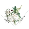 thumbnail image 3 of CuiLiyq Artificial Flowers, Faux Peonies Silk Flowers and Silk Hydrangea Bouquet, 1 Bundle Simulation Flowers for Wedding Table Centerpiece Floral Vase Decor, 11.8" x 5.9" (A), 3 of 6