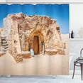 thumbnail image 1 of Ambesonne Galaxy Shower Curtain, Empty Tunisia Film Set, 69"Wx84"L, Brown Blue, 1 of 3
