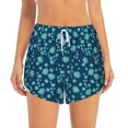 thumbnail image 4 of Lsque Daisies Flowers Printed Women's Running Shorts with Liner Pockets,Elastic Quick Dry Workout Athletic Gym Yoga Shorts,Womens High Waist Shorts-Large, 4 of 9