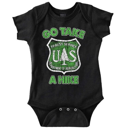 

Take A Hike National Forest Service Romper Boys or Girls Infant Baby Brisco Brands 6M