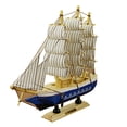 thumbnail image 2 of Modelo de velero de madera de 24 cm, decoración náutica, regalo temático para el hogar y la oficina, 2 of 12
