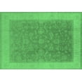 thumbnail image 1 of Ahgly Company Indoor Rectangle Oriental Emerald Green Traditional Area Rugs, 8' x 12', 1 of 4