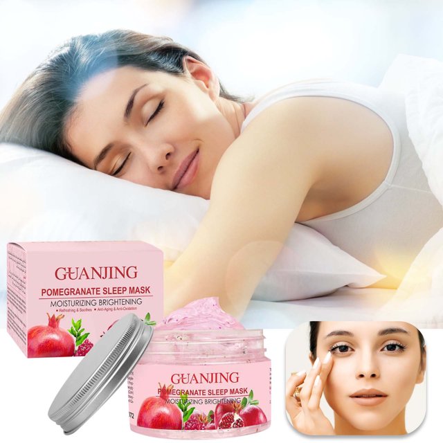 Fiudx Ofertas Flash Artículos En Oferta Mantenga La Piel Brillante E Hidratante, Mascarilla De Gel Para Dormir De Granada Roja