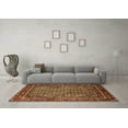 thumbnail image 3 of Ahgly Company Machine Washable Indoor Rectangle Oriental Brown Industrial Area Rugs, 5' x 8', 3 of 4
