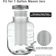 thumbnail image 3 of Cold Brew Coffee Filter for 1 Gallon Mason Jars, Made with Stainless Steel, Fine Mesh Filter for Large Batch Cold Brewing, 1 Gallon Mason Jar Filter Crafted to Make Iced Coffee & Tea and Sun, 3 of 8
