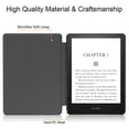 thumbnail image 5 of Funda de cuero para Kindle Voyage 8.ª y 10.ª generación Paperwhite 4, 3, 2, 1, 6 pulgadas, funda para lector electrónico, función de encendido y apagado automático, 5 of 5