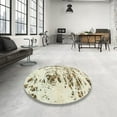 thumbnail image 4 of Ahgly Company Machine Washable Indoor Rectangle Abstract PaleGold Area Rugs, 5' x 7', 4 of 7