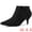 Black, variant on Women's Pointed Toe Kitten Heel Cutout Ankle Boots Sky Blue 7.5