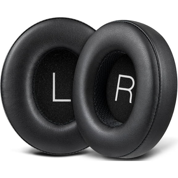 SOULWIT Earpads for Shure Aonic 50 Gen 1/Gen 2 Headphones, Ear Pads Cushions with Softer Protein Leather, High-Density Noise Isolation Foam - Black