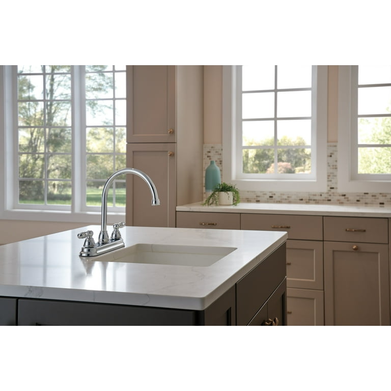 Peerless, Claymore Two Handle Kitchen Faucet, P299575LF, Chrome