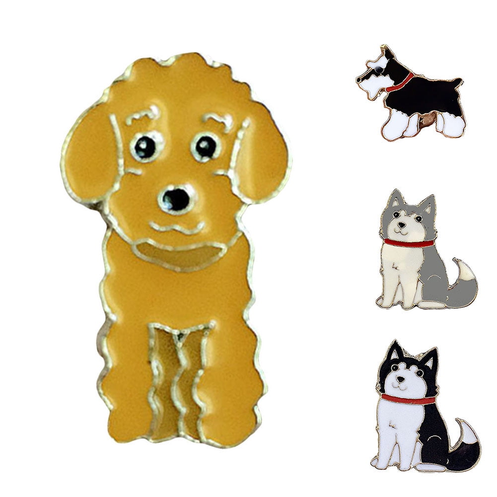 Lovely Paw Print Dog Cat Puppy Ribbon Charm Brooch Pin Pet Love Badage Lapel Pin