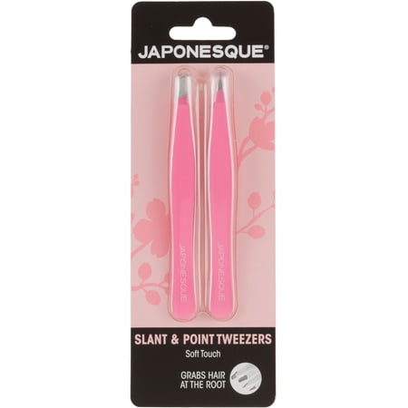 Japonesque Slant & Point Tweezers Soft Touch