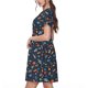 thumbnail image 2 of Easygdp Spaceships And Stars In Outer Space para Vestido Transpirable de Mujer, Vestido Suelto de Manga Corta con Pliegues y Bolsillos para el Verano, 2 of 6