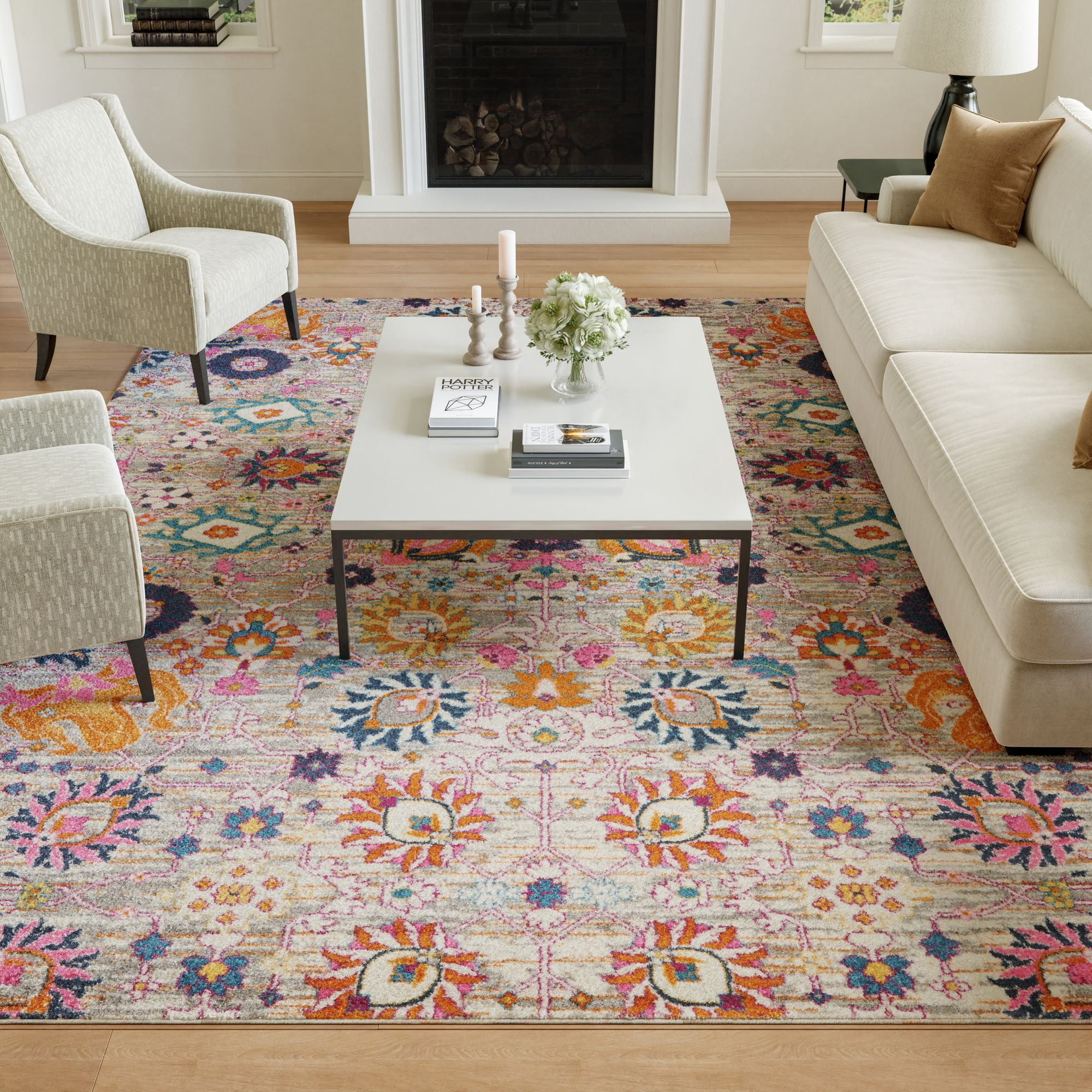 Nourison Passion 8' x 10' Silver Bohemian Indoor Rug