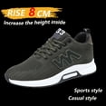 thumbnail image 4 of Men's 3.15inch Platform Height Increase Sneakers - with Cushioning Lift for, Gym, - - Wearable for Tall (Casual &) Breathable Low-Top Sneakers, 4 of 6