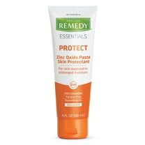 Medline Remedy Essentials Zinc Oxide Skin Protectant Paste (4 oz Tube), Unscented