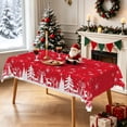 thumbnail image 4 of Nanqianyi Christmas Reindeer Forest Tablecloth,Waterproof Dining Party Table Cover,52x70 Inch, 4 of 6