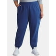 thumbnail image 2 of Athletic Works Women's Plus 2-Pack Super Soft Jogger, Sizes 1X-4X, 2 of 6
