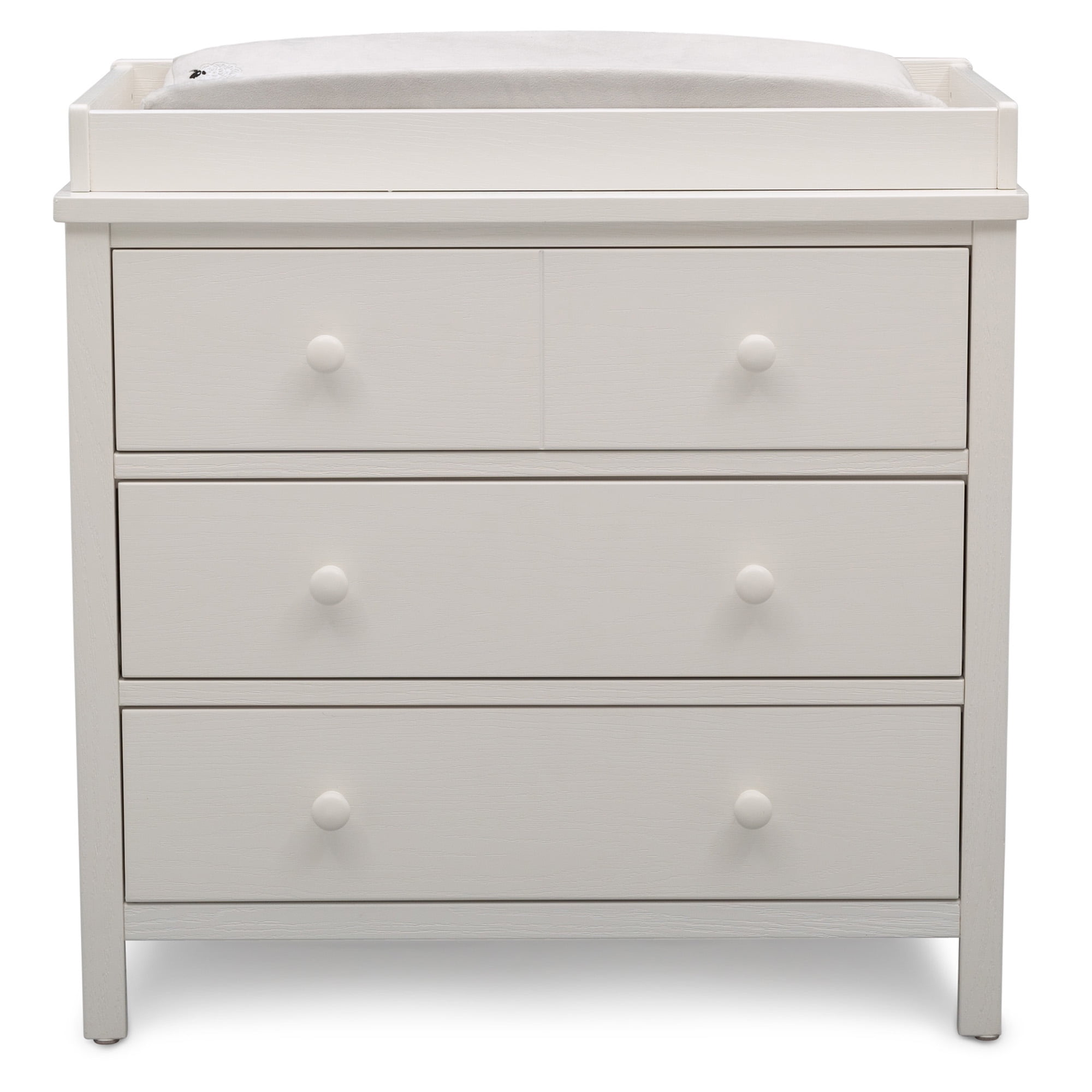 Delta Children Middleton Changing Top #W0551, Greenguard Gold Certified, Textured White