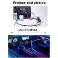 thumbnail image 4 of Tignapoo Éclairage Ambiant de Voiture USB Multicolore avec Synchronisation Musicale, Télécommande et Contrôle par Application, Bande LED de 1,1 m pour Tableau de Bord et Décoration Intérieure, Installation Facile, 4 of 6