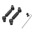 thumbnail image 5 of For WPL 1/10 C74 1/16 Metal Upgrade Front & Rear Drive Shafts Black, 5 of 5