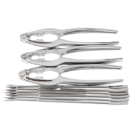 

NUQUQU Seafood Crackers Tools Nutcrackers Set Crab Nut Lobster Opener Shellfish Lobster Leg Sheller Kitchen Kits 9 Pack