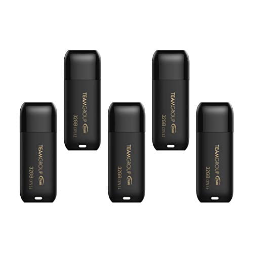 TEAMGROUP C175 32GB 5 Pack USB 3.2 Gen 1 (USB 3.1/3.0) USB Flash Thumb ...