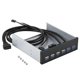 thumbnail image 1 of 9 Pin 19 Pin USB Hub to 2 USB 3.0 + 4 USB 2.0 Ports 6 Interfaces Metal Front Panel, 1 of 4