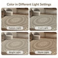 thumbnail image 7 of ODIKA 5'x7' Washable Area Rug Neutral Farmhouse Border Beige That Couch Bohemian Boho Cream Refined Structured for Guest Room, Lounge, Apartment, Non-Slip Low Profile, Stain Resistant, 7 of 7