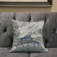 thumbnail image 5 of Amrita Sen Curious Deer Throw Pillow in Gray Green 20x20, 5 of 5