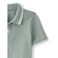 thumbnail image 3 of The Children's Place Boys Short Sleeve Tipped Solid Pique Polo, Sizes XS-XXL, 3 of 3