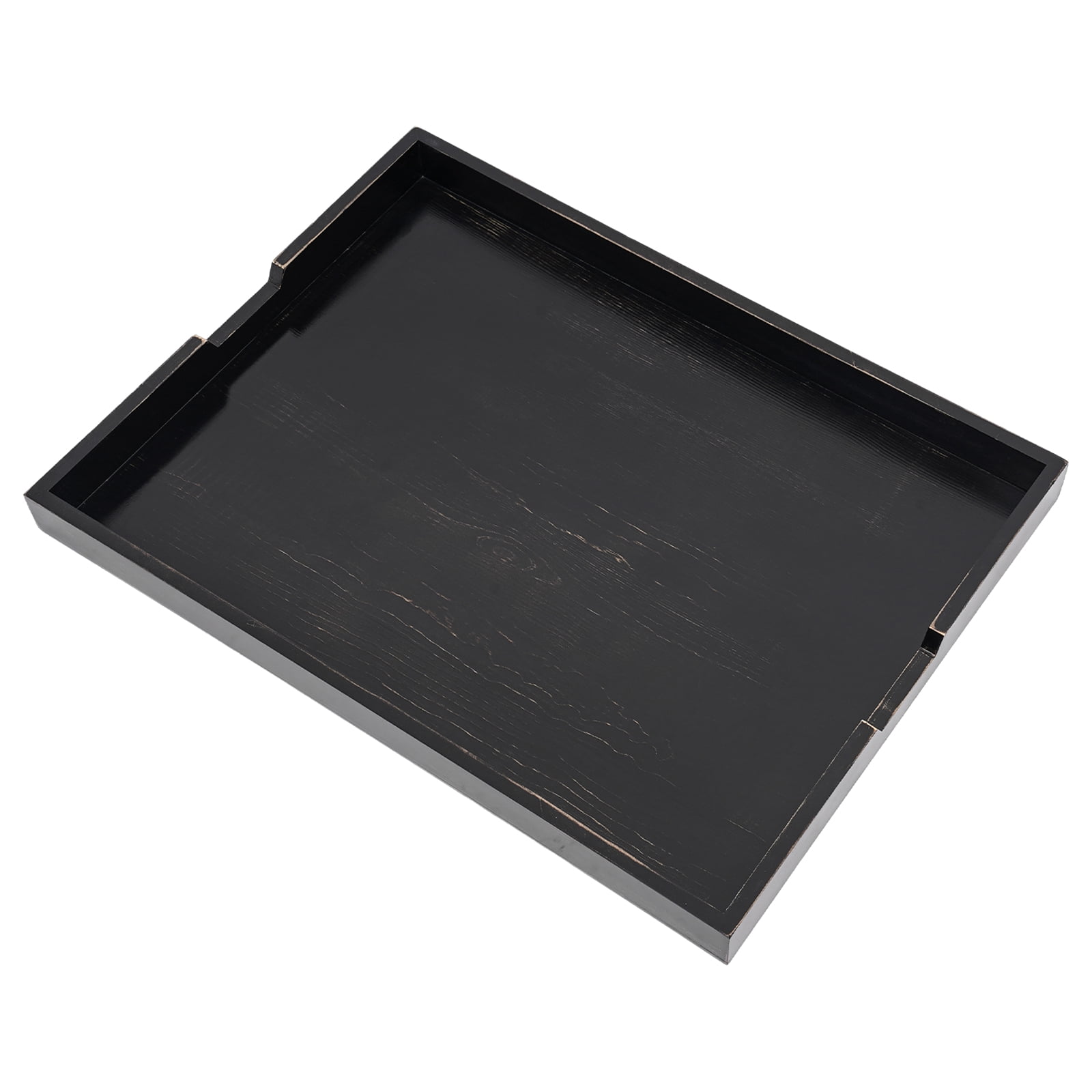 Peakora Wood Stove Top Cover Multifunctional Noodle Board Stove Covers with Built-In Handles Durable Extra Thick Pine Wood Handmade Cookware 29.5*22*2.5in Ebony Color