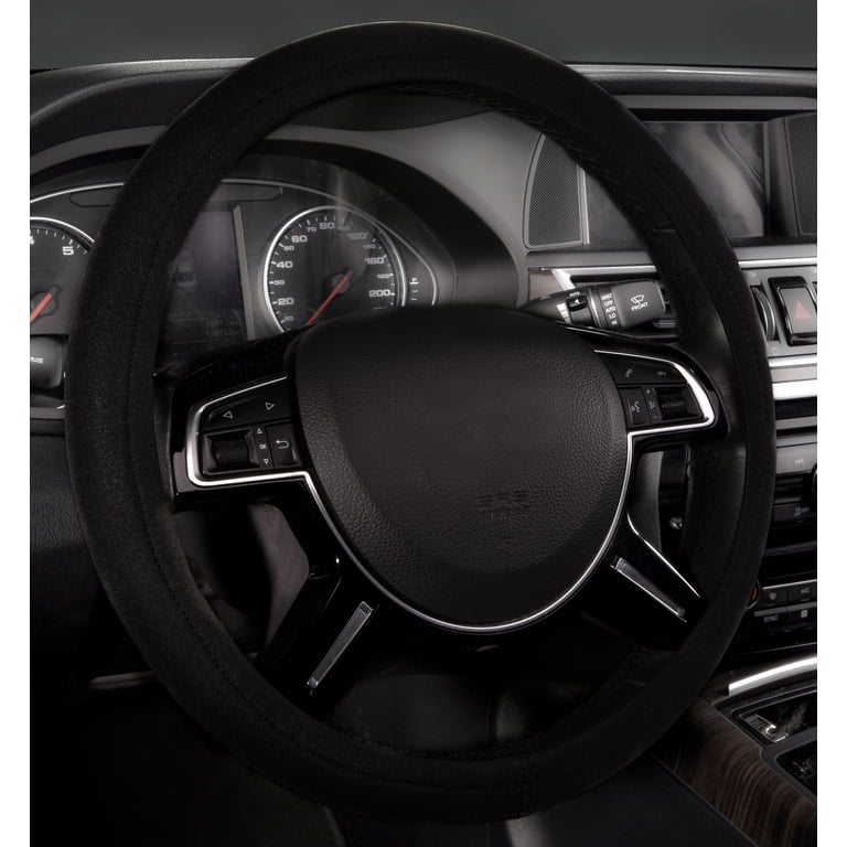 Auto Drive Universal Neoprene Steering Wheel Cover, Black photo 2