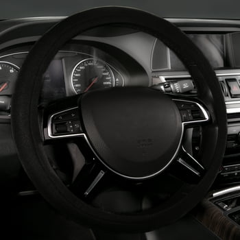 Auto Drive Universal Neoprene Waterproof Steering Wheel Cover, Black, Fit Most Cars, SUVs, Trucks, Vans