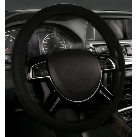 Auto Drive Universal Black Neoprene Waterproof Steering Wheel Cover, Fit Most Cars, SUVs, Trucks