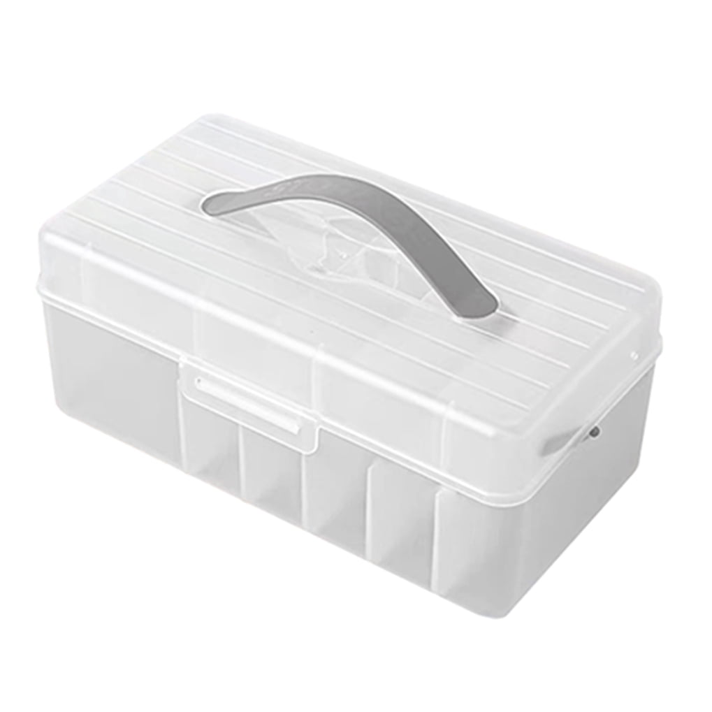 WHAMVOX Plastic Cord Organizer Compartment Cable Management Box Electronics Organizer Bin