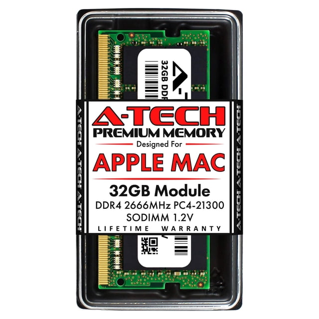 RAM A-Tech 32 GB DDR4 2666 MHz SO-DIMM para Apple Mac