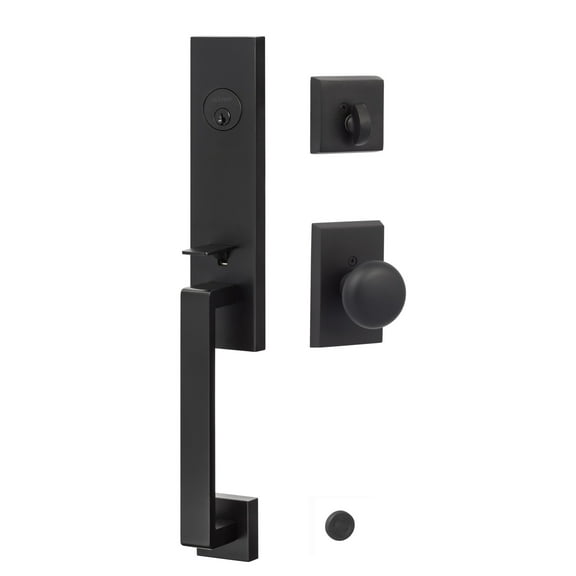 Sure-Loc Tn507-Ok Turin One Piece Single Cylinder Keyed Entry Handleset - Black