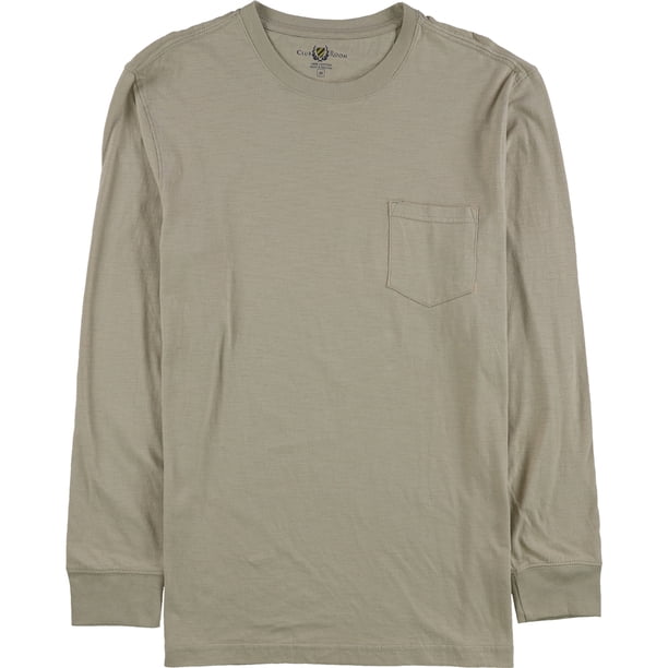 Club Room - Camiseta básica de algodón para hombre, color beige, talla mediana