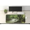 thumbnail image 2 of Rainforest Computer Mouse Pad, Tropical Rainforest and Rocky River in Selangor State Malaysia Wildlife, Rectangle Non-Slip Rubber Mousepad X-Large, 35" x 15" Gaming Size, Green Brown, by Ambesonne, 2 of 2