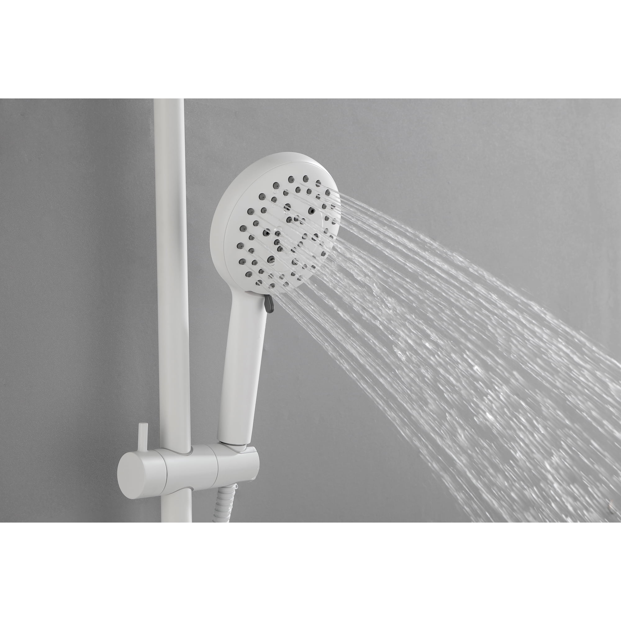 Shower System, With 10" Rain Shower head, 4-Function Handheld Shower Head, Adjustable Slide Bar And Soap Dish