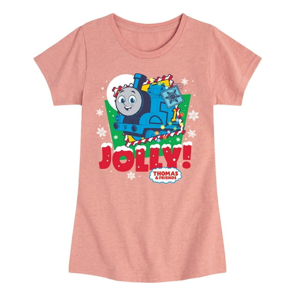 Thomas & Friends - Jolly - Youth and Toddler Girls Fitted Short Sleeve Graphic T-Shirt