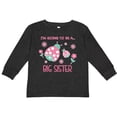 thumbnail image 3 of Inktastic I'm Going to Be a Big Sister Girls Long Sleeve Toddler T-Shirt, 3 of 5